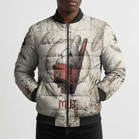 Mut Bomber Puffer Jacket Vulture Queen Egyptian Mother Goddess Wings Feathers