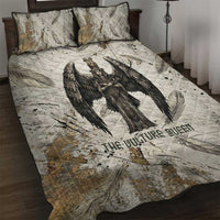 Mut Quilt Bed Set Vulture Queen Egyptian Mother Goddess Wings Feathers