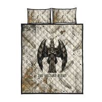 Mut Quilt Bed Set Vulture Queen Egyptian Mother Goddess Wings Feathers