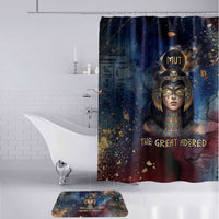 Mut Bathroom Set The Lioness of Thebes Egyptian Goddess Cosmic Crown Adorned Warrior Queen Design