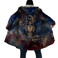 Mut Cloak The Lioness of Thebes Egyptian Goddess Cosmic Crown Adorned Warrior Queen Design