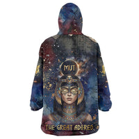 Mut Kid Wearable Blanket Hoodie The Lioness of Thebes Egyptian Goddess Cosmic Crown Adorned Warrior Queen Design