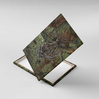 Neith Egyptian Canvas Wall Art War Goddess Terrifying One Dual Spears and Shield Battle Worn