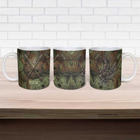 Neith Egyptian Ceramic Mug War Goddess Terrifying One Dual Spears and Shield Battle Worn