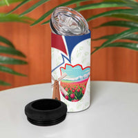 Netherlands Heritage 4 in 1 Can Cooler Tumbler with Tulips Windmill and Coat of Arms