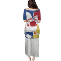 Netherlands Heritage Family Matching Puletasi and Hawaiian Shirt with Tulips Windmill and Coat of Arms