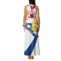 Netherlands Heritage Family Matching Tank Maxi Dress and Hawaiian Shirt with Tulips Windmill and Coat of Arms