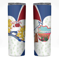 Netherlands Heritage Skinny Tumbler with Tulips Windmill and Coat of Arms
