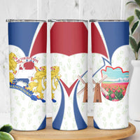 Netherlands Heritage Skinny Tumbler with Tulips Windmill and Coat of Arms