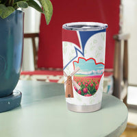 Netherlands Heritage Tumbler Cup with Tulips Windmill and Coat of Arms