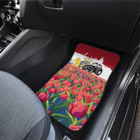 Netherlands Farm Landscape Car Mats with Tractor and Tulips