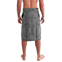 Togo Lavalava with Red Lion Head Design and Traditional African Pattern