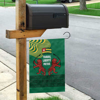 Togo Garden Flag with Red Twin Lions and Travail Liberté Patrie Slogan