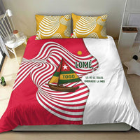 Lome Togo Bedding Set with Sailboat and Sunset – Where the Sun Kisses the Sea