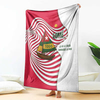Lome Togo Blanket with Sailboat and Sunset – Where the Sun Kisses the Sea