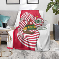 Lome Togo Blanket with Sailboat and Sunset – Where the Sun Kisses the Sea