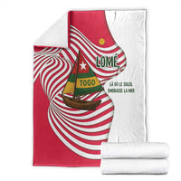 Lome Togo Blanket with Sailboat and Sunset – Where the Sun Kisses the Sea
