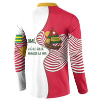 Lome Togo Button Sweatshirt with Sailboat and Sunset – Where the Sun Kisses the Sea