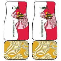 Lome Togo Car Mats with Sailboat and Sunset – Where the Sun Kisses the Sea