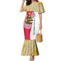 Lome Togo Family Matching Mermaid Dress and Hawaiian Shirt with Sailboat and Sunset – Where the Sun Kisses the Sea
