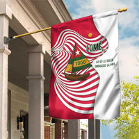 Lome Togo Garden Flag with Sailboat and Sunset – Where the Sun Kisses the Sea