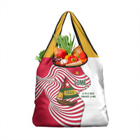 Lome Togo Grocery Bag with Sailboat and Sunset – Where the Sun Kisses the Sea