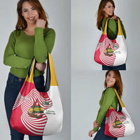 Lome Togo Grocery Bag with Sailboat and Sunset – Where the Sun Kisses the Sea