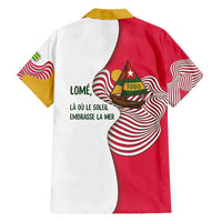 Lome Togo Hawaiian Shirt with Sailboat and Sunset – Where the Sun Kisses the Sea