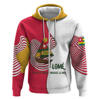 Lome Togo Hoodie with Sailboat and Sunset – Where the Sun Kisses the Sea