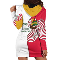 Lome Togo Hoodie Dress with Sailboat and Sunset – Where the Sun Kisses the Sea