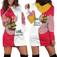 Lome Togo Hoodie Dress with Sailboat and Sunset – Where the Sun Kisses the Sea