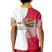 Lome Togo Kid Polo Shirt with Sailboat and Sunset – Where the Sun Kisses the Sea