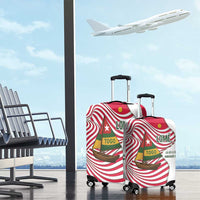 Lome Togo Luggage Cover with Sailboat and Sunset – Where the Sun Kisses the Sea