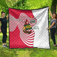 Lome Togo Quilt with Sailboat and Sunset – Where the Sun Kisses the Sea