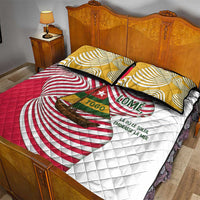 Lome Togo Quilt Bed Set with Sailboat and Sunset – Where the Sun Kisses the Sea