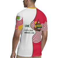 Lome Togo Rugby Jersey with Sailboat and Sunset – Where the Sun Kisses the Sea