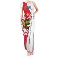 Lome Togo Tank Maxi Dress with Sailboat and Sunset – Where the Sun Kisses the Sea