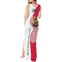 Lome Togo Tank Maxi Dress with Sailboat and Sunset – Where the Sun Kisses the Sea