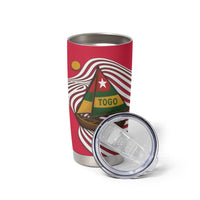 Lome Togo Tumbler Cup with Sailboat and Sunset – Where the Sun Kisses the Sea