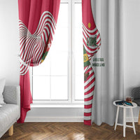 Lome Togo Window Curtain with Sailboat and Sunset – Where the Sun Kisses the Sea