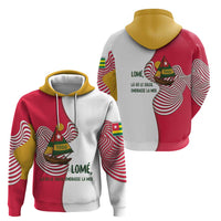 Lome Togo Zip Hoodie with Sailboat and Sunset – Where the Sun Kisses the Sea
