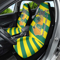 Lome Togo Sunset Car Seat Cover with Palm Trees and Ocean Embrace Design