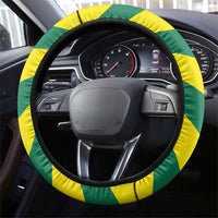 Lome Togo Sunset Steering Wheel Cover with Palm Trees and Ocean Embrace Design