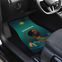 Togo Futuristic Afrocentric Woman Car Mats with Flag and Stars Design