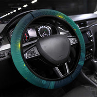 Togo Futuristic Afrocentric Woman Steering Wheel Cover with Flag and Stars Design