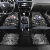 Icelandic Coat of Arms Car Mats Viking Knotwork and National Flag Design