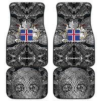 Icelandic Coat of Arms Car Mats Viking Knotwork and National Flag Design