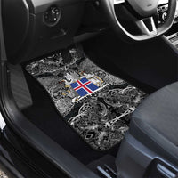 Icelandic Coat of Arms Car Mats Viking Knotwork and National Flag Design