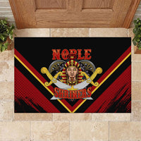 Noble Shriners Rubber Doormat Masonic Egyptian Pharaoh Scimitar Emblem