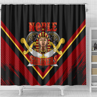 Noble Shriners Shower Curtain Masonic Egyptian Pharaoh Scimitar Emblem